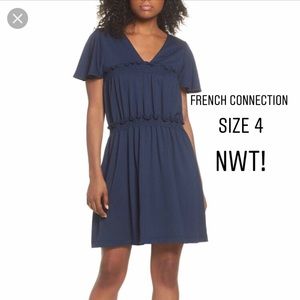 NWT French Connection Navy Aldyth Dress, size 4